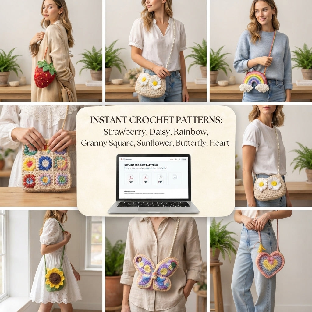 Market Bag Boho Tote | Crochet Pattern PDF