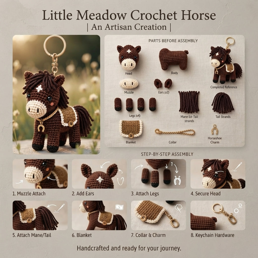 Sweet Amigurumi Horse | Crochet PDF Pattern
