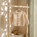 Raglan Baby Cardigan Textured v3 | Crochet Pattern PDF