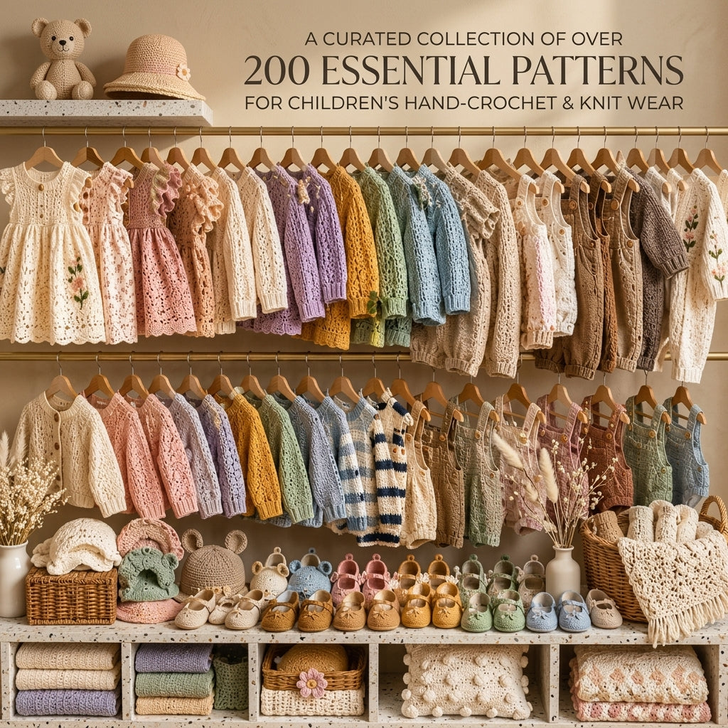 200+ Child Patterns Baby Sweater | Crochet Pattern PDF