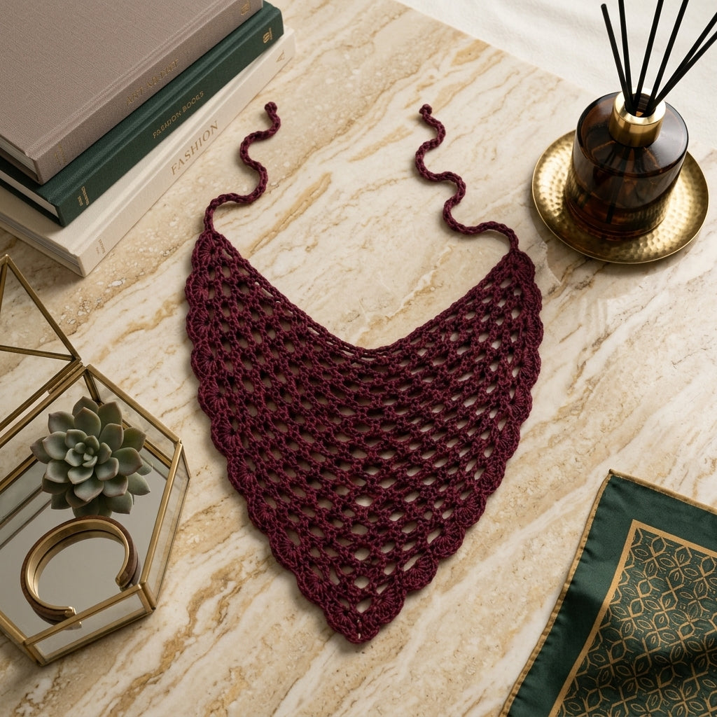 Boho Lace Waist Scarf & Head Wrap | Crochet Pattern PDF