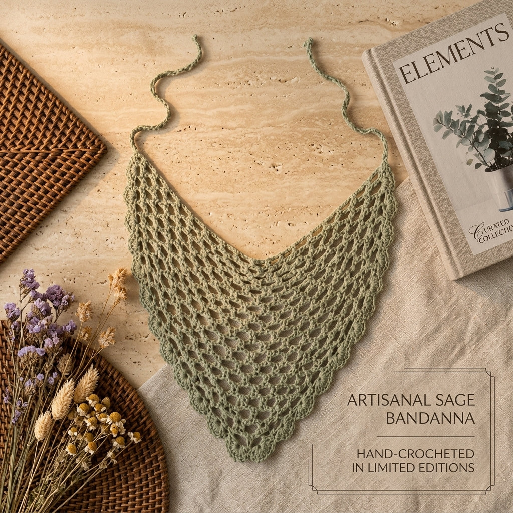 Boho Lace Waist Scarf & Head Wrap | Crochet Pattern PDF