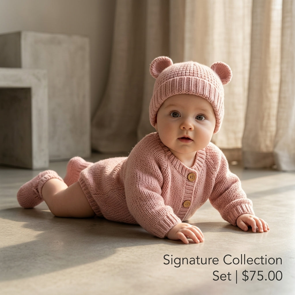 Bear Ears Baby Cardigan Bear Ears v5 | Crochet Pattern PDF