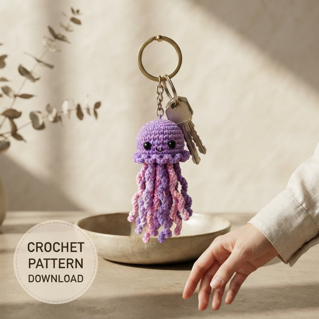 Mega 6 Crochet Keychain Patterns | PDF Bundle