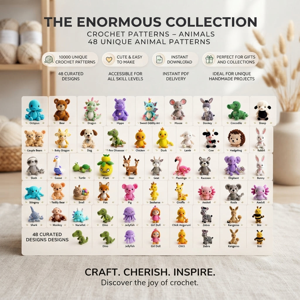 Ultimate Crochet Animal Bundle | 10,000+ PDF Patterns